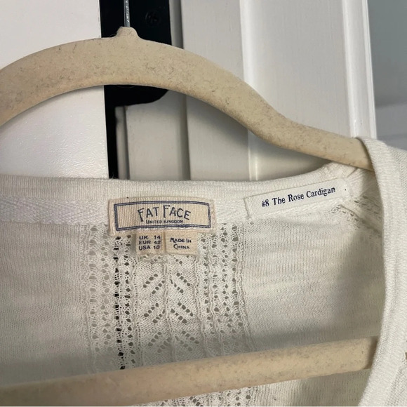 Fat Face The Rose Cardigan Ivory - Picture 4 of 6